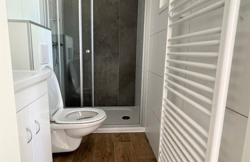 Chalet meerkoet badkamer op de veluwe